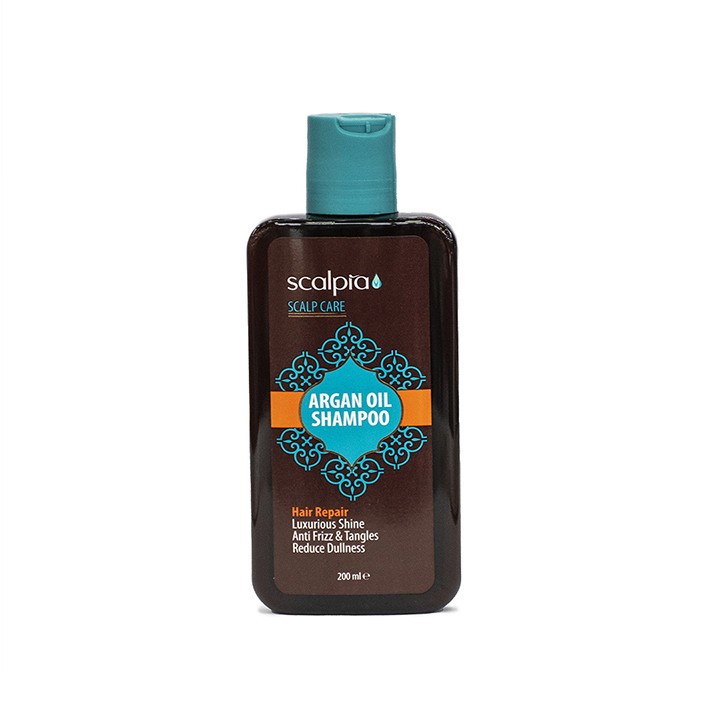 شامپو مو اسکالپیا مدل argan oil حجم 200 میلی لیتر